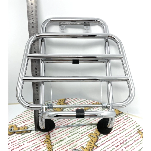 Verchromter Frontgepäckträger für VESPA 80 128 150 200 PX PE LUSSO 98 MY T5 2011 ro 673717