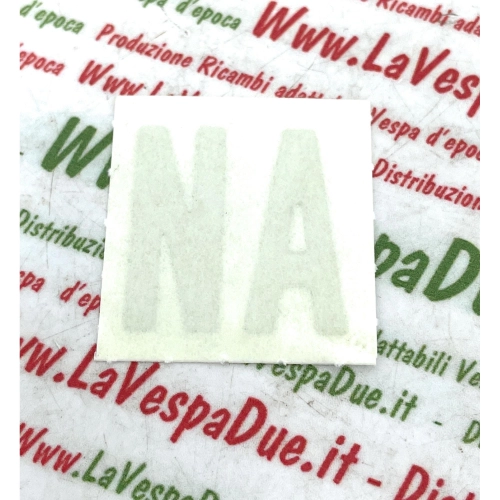 Pegatina reflectante con las siglas NA Napoli para matrícula europea Vespa Lambretta motocicleta scooter BMW Honda Harley 125 150 160 180 200 300 600 800 1000 1200 Vespa