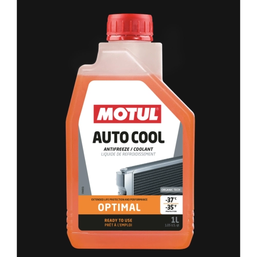 Refrigerante MOTUL AUTO COOL OPTIMAL -37°C listo para usar, botella de 1 litro para Fiat Abarth Audi
