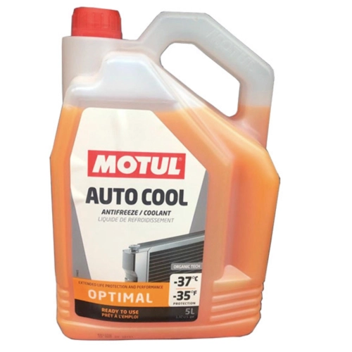 MOTUL AUTO COOL OPTIMAL -37°C ready-to-use coolant 5-liter can for cars Fiat Abarth Alfa Romeo Quadrifoglio Audi