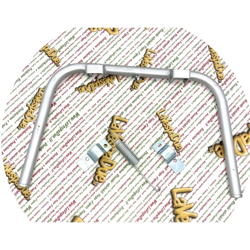 Lackierter Ständer für VESPA 50 90 NLR SPECIAL ELESTART 125 ET3 PRIMAVERA mit 20 mm Durchmesser Verstärkungsklemmen, komplett mit Halterungen und Feder ro 135384