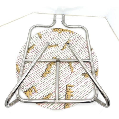 Verchromter Gepäckträger für Lambretta 125, 150 LI (1. und 2. Serie), 175 TV (1. und 2. Serie), 48 x 44 cm