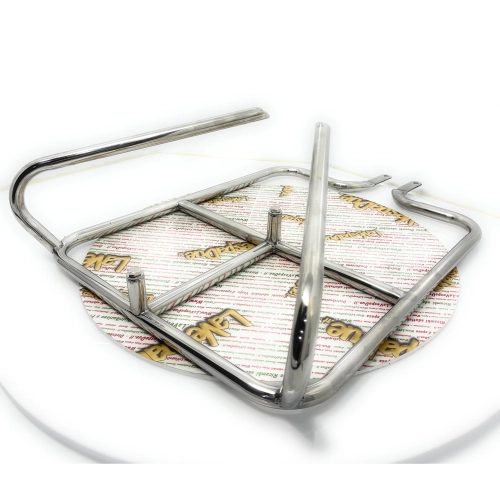 Verchromter Gepäckträger für Lambretta 125, 150 LI (1. und 2. Serie), 175 TV (1. und 2. Serie), 48 x 44 cm