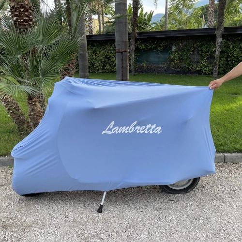 Lambretta-Abdeckung Rollerabdeckung LAMBRETTA BLAU staubdicht kratzfest ab 1946 ABCD DL LI TV SX SPECIAL 50 125 150 180 200