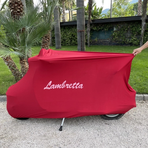 Lambretta-Abdeckung Lambretta-Rollerabdeckung ROT staubdicht kratzfest ab 1946 ABCD DL LI TV SX SPECIAL 50 125 150 180 200