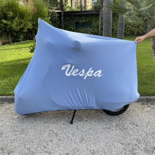 Telo coprivespa Copri scooter per VESPA AZZURRO antipolvere antigraffio dal 1946 al 2018 N L R SPECIAL PRIMAVERA ET3 SS 1 V30 V33 VM VN VL VB VS VNA VNB VBA VBB GL GS SS SUPER SPORT SPRINT VELOCE GT R TS RALLY PK HP 50 125 150 180 200