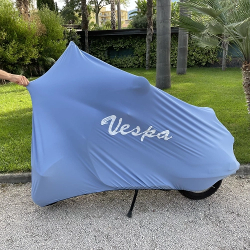 Telo coprivespa Copri scooter per VESPA AZZURRO antipolvere antigraffio dal 1946 al 2018 N L R SPECIAL PRIMAVERA ET3 SS 1 V30 V33 VM VN VL VB VS VNA VNB VBA VBB GL GS SS SUPER SPORT SPRINT VELOCE GT R TS RALLY PK HP 50 125 150 180 200