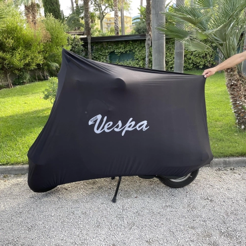 Telo coprivespa Copri scooter per VESPA NERO antipolvere antigraffio dal 1946 al 2018 N L R SPECIAL PRIMAVERA ET3 SS 1 V30 V33 VM VN VL VB VS VNA VNB VBA VBB GL GS SS SUPER SPORT SPRINT VELOCE GT R TS RALLY PK HP 50 125 150 180 200