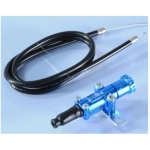 Control de arranque neumático azul completo con cable POLINI 316.0012 control rápido universal VESPA PX PE SPECIAL PK ETS ET3 PRIMAVERA TS APE LAMBRETTA MINICROSS y modificaciones