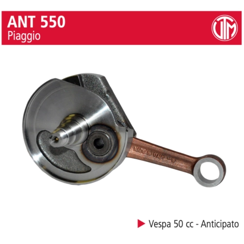 Albero Motore UTM TORTOSA per VESPA 50 N L R SPECIAL PK - Anticipato cono 20