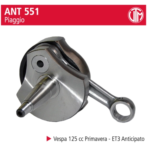 Albero Motore UTM TORTOSA per VESPA 125 cc Primavera - ET3 Anticipato