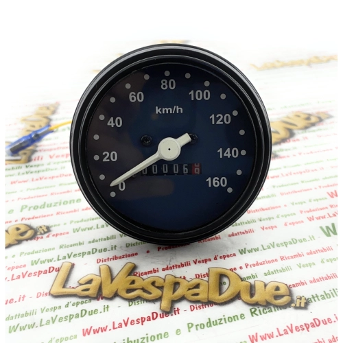 Compteur de vitesse NOIR pour VESPA 50 125 PK S SS, échelle 160 km/h, avec joint, références 179151, 178864, 196894, 196895, 196905 et 197019