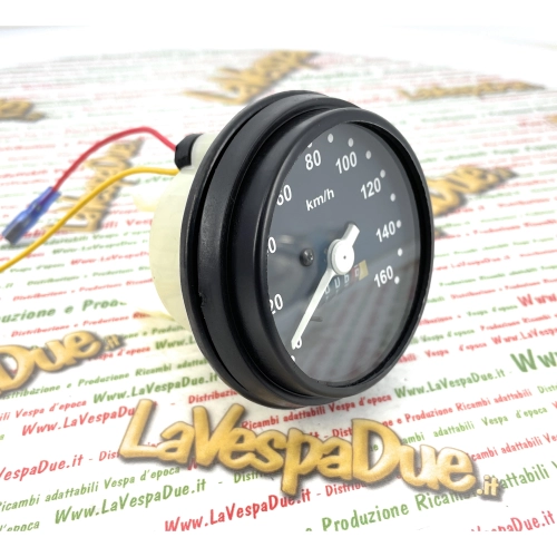 Compteur de vitesse NOIR pour VESPA 50 125 PK S SS, échelle 160 km/h, avec joint, références 179151, 178864, 196894, 196895, 196905 et 197019