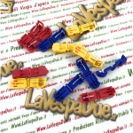 Set of 12 guillotine type quick connectors for cables up to 2.5 mm for VESPA APE LAMBRETTA PIAGGIO electrical systems