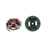 Flywheel with stator cone Ø 17mm 6 magnets 3 coils 5 cables 6 Volt VESPA SPRINT GL GT GTR VNA VNB SUPER TS models without battery ro 133503 071473 097709 056747