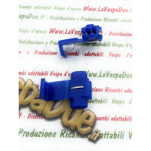 Schnellverbinder mit Guillotine-Stromabnehmer für Kabel bis 2 mm² für Blinker, elektrische Systeme, VESPA, APE, LAMBRETTA, PIAGGIO und diverse Anwendungen