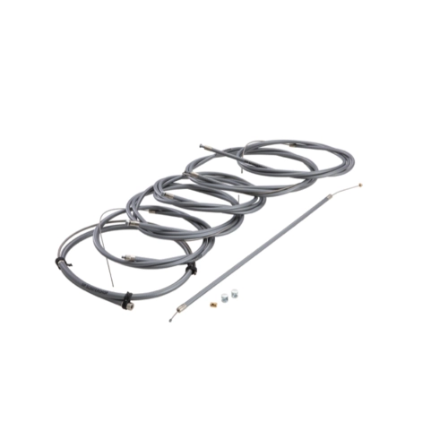 Set of 7 cables with grey sheath for LAMBRETTA 125 150 200 DL GP LI SPECIAL SX 175 TV with internal Teflon brake clutch gearbox accelerator