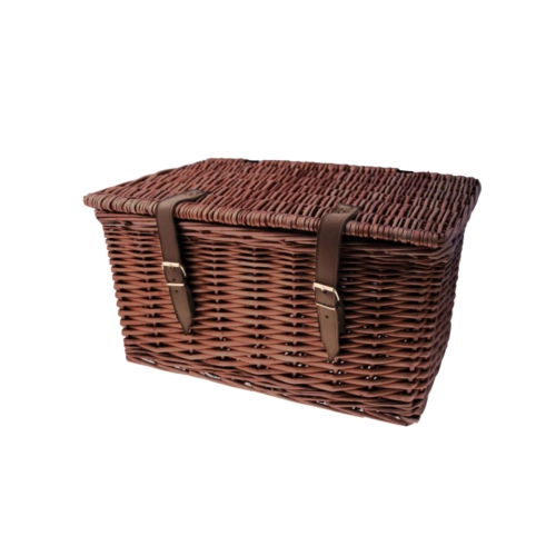 Wicker suitcase basket 47 x 31 x 25 h brown luggage rack Vespa Lambretta Ciao Bravo Boxer Si 50 90 125 150 160 180 200