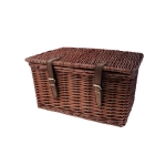 Cesto bauletto valigia in vimini 47 x 31 x 25 h portapacchi bauletto colore marrone Vespa Lambretta Ciao Bravo Boxer Si 50 90 125 150 160 180 200