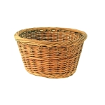 Cesto bauletto ovale in vimini 36 x 30 x 19 cm portapacchi bauletto anteriore posteriore VESPA LAMBRETTA APE CIAO BOXER BRAVO SI colore naturale