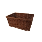 Cesto bauletto rettangolare in vimini 43 x 33 x 19 cm portapacchi bauletto anteriore posteriore VESPA LAMBRETTA APE CIAO BOXER BRAVO SI colore marrone