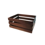 Cesto bauletto rettangolare cassetta in legno 43 x 33 x 19 cm portapacchi bauletto anteriore posteriore VESPA LAMBRETTA APE CIAO BOXER BRAVO SI colore marrone