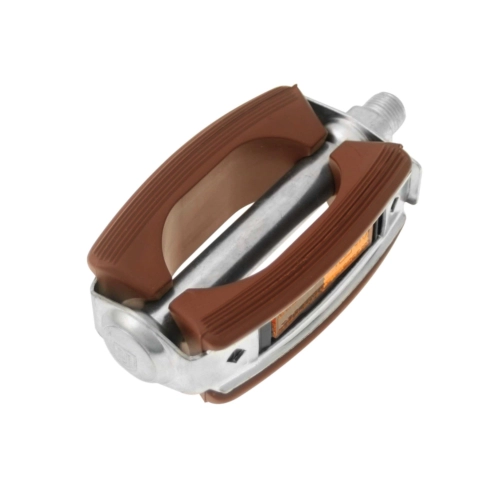 Paire de pédales compatibles avec le PIAGGIO 50 CIAO SI BRAVO BOXER GRILLO, couleur marron homologuée.