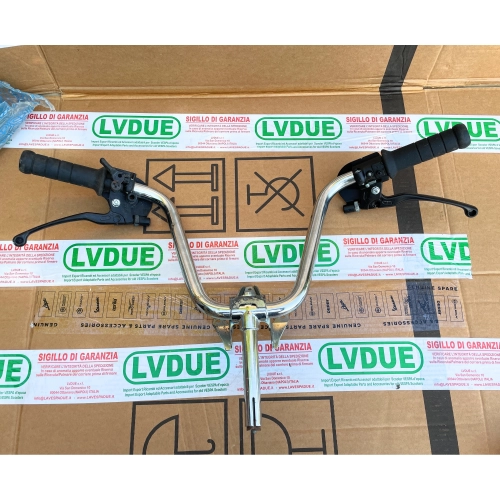 Manubrio completo di manopole e leve Piaggio Grillo 255500