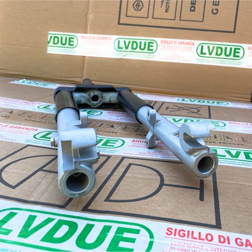 Horquilla original Piaggio SI NOS completa, número de pieza 272085, tubo de dirección.
