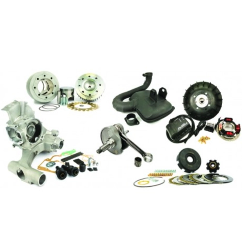SONDERANGEBOT PINASCO 26485231 MASTER 260 cm³ Drehschiebermotor-Kit für VESPA PX PE 125 150 200 komplett mit Zylinderkit, Motorgehäuse, Keilwelle, Keilkupplung, spezieller Flytech-Zündung und speziellem Touring-Auspuff
