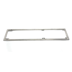 Verchromter Kennzeichenhalter aus Eisen, 49 x 11 cm, für Oldtimer wie FIAT 128, 1100, ALFA ROMEO, SPIDER, MERCEDES S, SL usw.