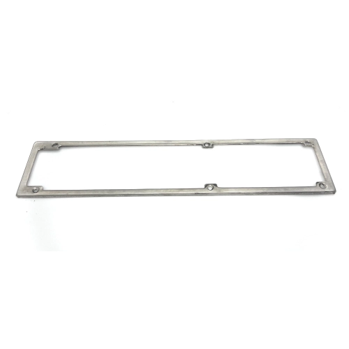 Verchromter Kennzeichenhalter aus Eisen, 49 x 11 cm, für Oldtimer wie FIAT 128, 1100, ALFA ROMEO, SPIDER, MERCEDES S, SL usw.