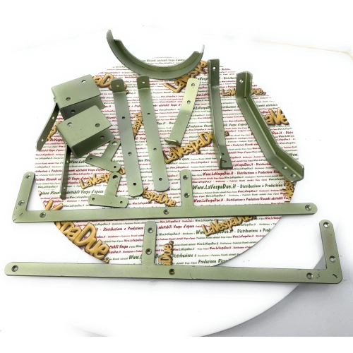 Kit completo de restauración de accesorios para calesse calessino APE 125 A desde el modelo A1T hasta el A15T, años 1947 a 1952 - APE 150 B AB1T AB2T AB3T AB4T. Producto italiano artesanal.