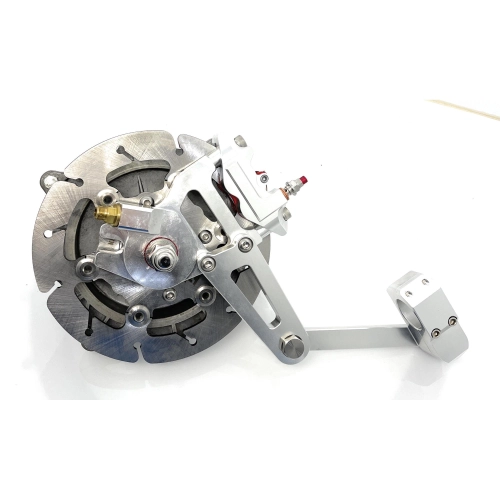 Tambor de rueda delantera ANTI DIVE RACING mecanizado CNC completo con freno de disco externo LAMBRETTA 125 150 1ª 2ª serie tipo anti-dive 3ª serie