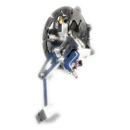 Tambor de rueda delantera ANTI DIVE RACING mecanizado CNC completo con freno de disco externo LAMBRETTA 125 150 1ª 2ª serie tipo anti-dive 3ª serie