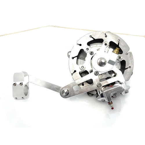 Front wheel drum ANTI DIVE RACING in CNC complete with external disc brake LAMBRETTA 125 150 1st 2nd 175 TV 3rd 200 TV SX DL GP anti-diving