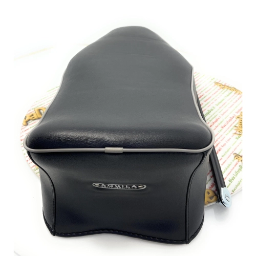 Housse de selle pour Vespa 150 GS VS5T bleu foncé avec poignée centrale