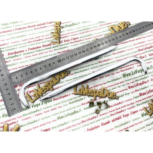 Enjoliveurs décoratifs pour garde-boue et capot de VESPA GL 150 VLA1T en aluminium de haute qualité ro 094784 610098M, avec vis de fixation.