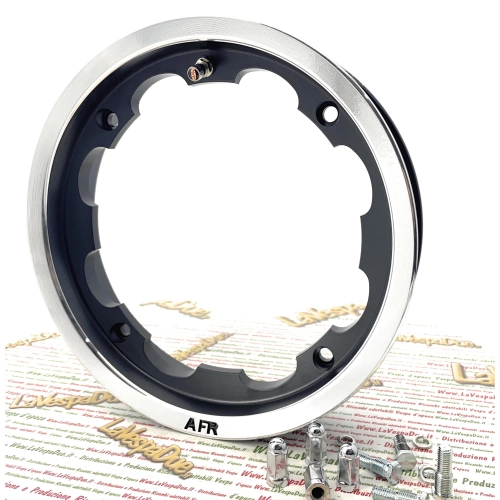 Tubeless aluminum rim for LAMBRETTA 125 150 200 LI S SX DL GP in black for 3.00 3.50 - 10 " tires