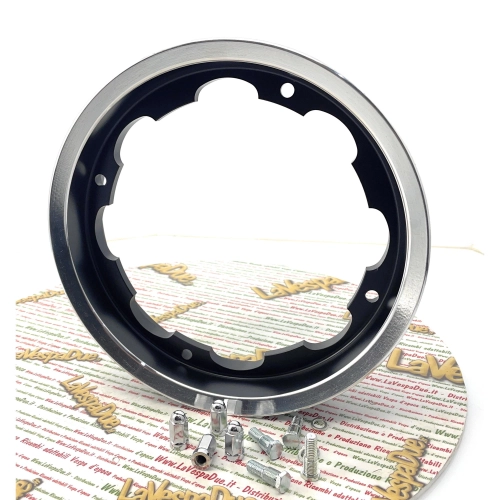 Tubeless aluminum rim for LAMBRETTA 125 150 200 LI S SX DL GP in black for 3.00 3.50 - 10 " tires