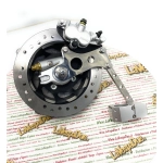 Mozzo ruota anteriore Freno a disco per Lambretta 125 LI 3° 4° LI S DL GP 150 LI 3° LI S SX DL GP Anti Affondo fresato a CNC per freno a disco Forklinks