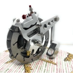 Mozzo anteriore Freno a disco ruota per Lambretta 125 150 LI 2° 175 TV 2° Anti Affondo radiale fresato a CNC per freno a disco Forklinks