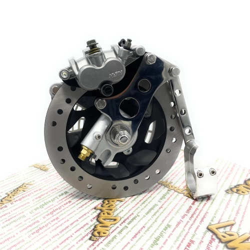 Buje de rueda delantera con freno de disco para Lambretta 125 150 LI LI S DL GP 150 SX 175 TV 200 SX DL GP Antidive mecanizado por CNC para bieletas de freno de tambor