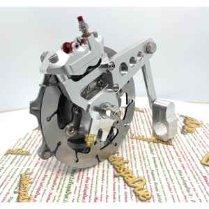 Buje de rueda delantera con freno de disco para Lambretta 175 TV 3° 200 TV SX DL GP Anti Dive, mecanizado CNC para bieletas de freno de tambor.