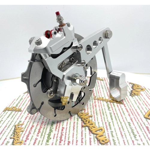 Buje de rueda delantera con freno de disco para Lambretta 175 TV 3° 200 TV SX DL GP Anti Dive, mecanizado CNC para bieletas de freno de tambor.