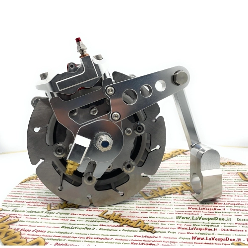Buje de rueda delantera con freno de disco para Lambretta 175 TV 3° 200 TV SX DL GP Anti Dive, mecanizado CNC para bieletas de freno de tambor.