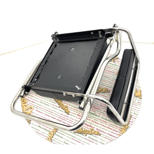 Rear seat for VESPA 125 150 V30 V1 V15 V98 from 1948 onwards complete with cushion for luggage rack plate up to 26 cm wide, women's side seat