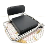 Poltroncina sella posteriore per VESPA 125 150 VM VN VB1 V30 V1 V15 VL anni 50 e 60 completa di cuscino per piastra portapacchi larga fino a 24 cm seduta laterale per donna