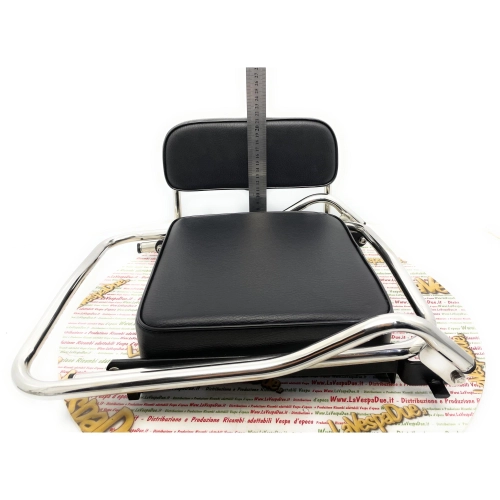 Siège arrière pour VESPA 125 150 VM VN VB1 V30 V1 V15 VL années 50 et 60, avec coussin, pour porte-bagages jusqu'à 24 cm de large, siège latéral pour femme