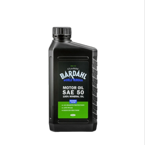 Aceite de motor clásico BARDAHL SAE 50, 1 litro, monogrado, 100% mineral, para motores de gasolina de 1900 a 1950: VESPA, APE, LAMBRETTA, FIAT, ALFA, ROMEO, LANCIA.